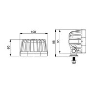 Horpol LED Work Lamp Square + Flash | 12-24V