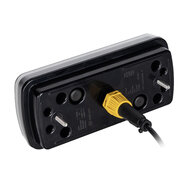 X-Spider LED Achterlicht  + Mistlicht | Kentekenverlichting | 5P Bajonet | Links