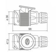 Hella 13-pin plug connection | 8JA 005 951-001