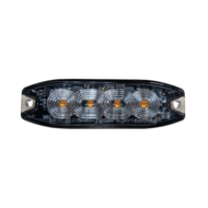 LED Warning Light Orange 12-24V | 4 LED