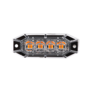 LED Warning Light Orange 12-24V | 8 LED
