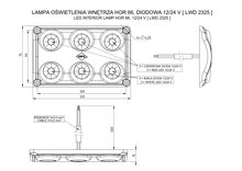 Horpol LED Interior Lamp Black 12-24V | White + Red