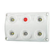 Horpol LED Interior Lamp Red/White Dimmable + Switch LWD 2157