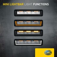 HELLA Black Magic Edgeless Pro Mini 7 inch LED Lightbar | 2,154 lumens