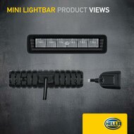 HELLA Black Magic Edgeless Pro Mini 7 inch LED Lightbar | 2,125 lumens