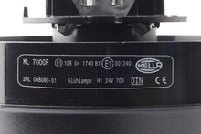 HELLA KL7000 24V Blue Revolving Beacon | pipe mount