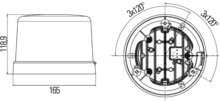 Hella LED Beacon KL7000 12/24V Orange | 2RL 011 484-001