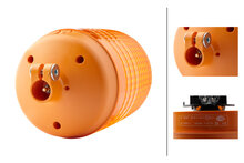 HELLA KL7000 24V Amber Revolving Beacon | pipe mount