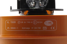 HELLA KL7000 24V Amber Revolving Beacon | pipe mount