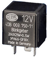 HELLA 4DB 003 750-711 12V 3-Pin Flasher Relay