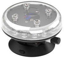 Redtronic Tornado B47 LED Beacon with Suction Cup and Cigarette Plug | Blue 11-30V
