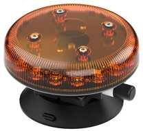 Redtronic Tornado B47 Amber LED Beacon | Suction Mount
