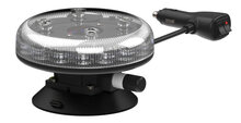 Redtronic Tornado B47 Amber LED Beacon | Clear Lens with Suction Mount