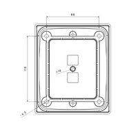 Fristom Single Mounting Frame | For FT-323 LED &amp; FT-324 LED