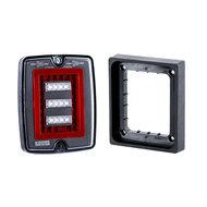 Fristom FT-324 LED Rear Lamp | 3-Functions | Including Frame
