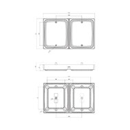 Fristom LED Block Rear Light Set Dark Look | 5 Functions 12/24V