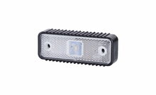 Horpol LED Front Marker Light White With Reflector And Thick Rubber Base 12/24V | LD-537