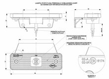 Horpol LED Marker Light White With Reflector And Bracket 12/24V | LD-499
