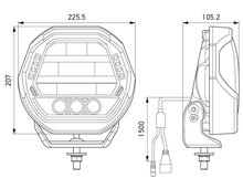 HELLA Antares FF 9 inch LED driving light | 10,200 lumens High-Boost