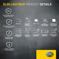HELLA Black Magic Edgeless Pro 20 inch LED Lightbar | ECE High Beam