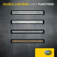 HELLA Black Magic Edgeless Pro 21.5 inch Double Row LED Lightbar | 4,870 Lumens