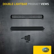 HELLA Black Magic Edgeless Pro 21.5 inch Double Row LED Lightbar | 4,870 Lumens