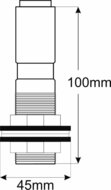 Rotating light mounting bracket with screw mounting | 8HG 006 294-051