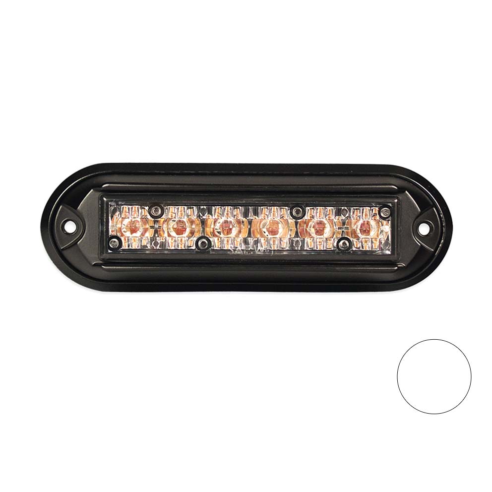 Led Flitser met Zwarte Behuizing Wit