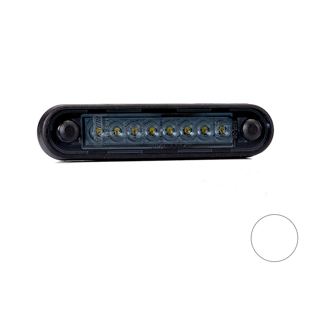 Fristom LED Markeringslamp Wit Dark Look Lang FT-073