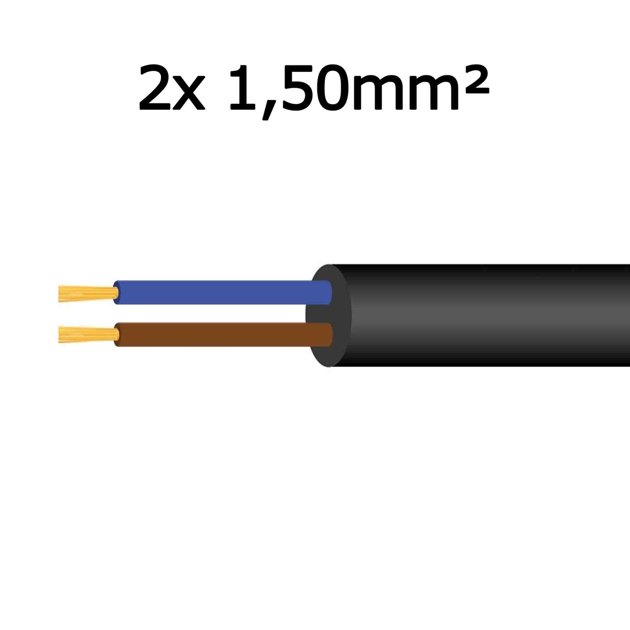 Cable 2x 1,50mm²