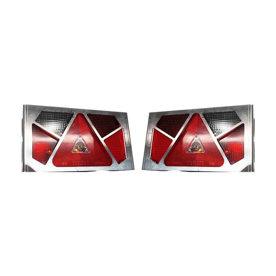 Set RVS Achterlicht Beschermers Voor Aspöck Multipoint 5