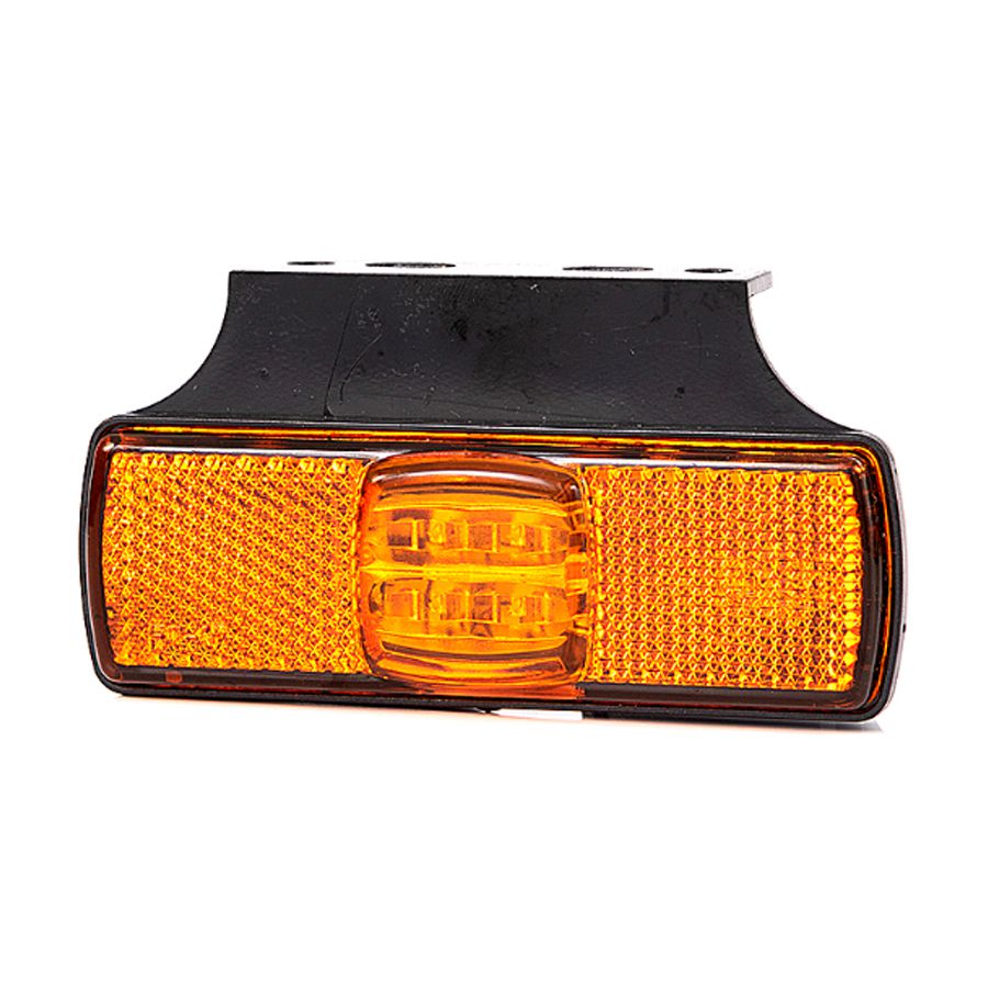 Fristom LED Markeringslamp Oranje + Reflector met Bevestigingsbeugel