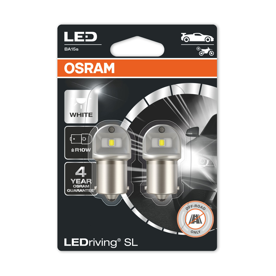 Osram R5W LED Retrofit Wit 12V BA15s 2 Stuks