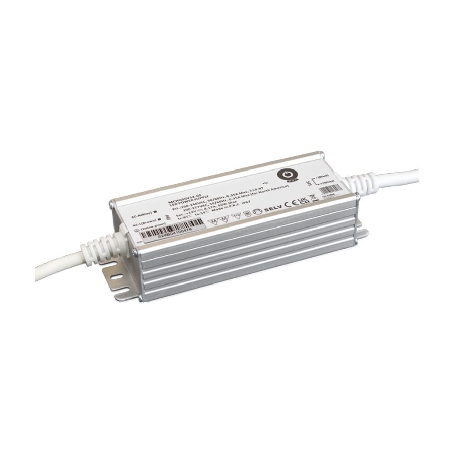 Waterproof 24 Volt DC 50W LED Driver