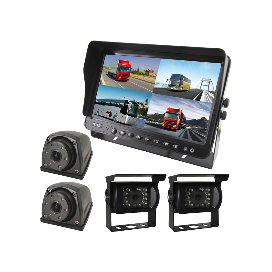 7" AI Wired Reversing Camera Set | Incl. 4 Cameras