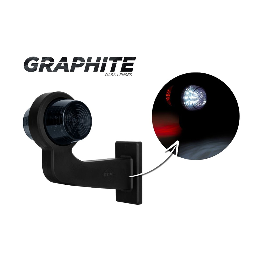 Horpol LED Breedtelamp 2-Functies Lang Links Dark-Look | 5M Kabel