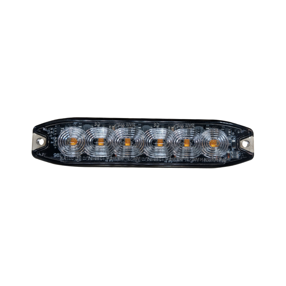 LED Warning Light Orange 12-24V | 6 LED
