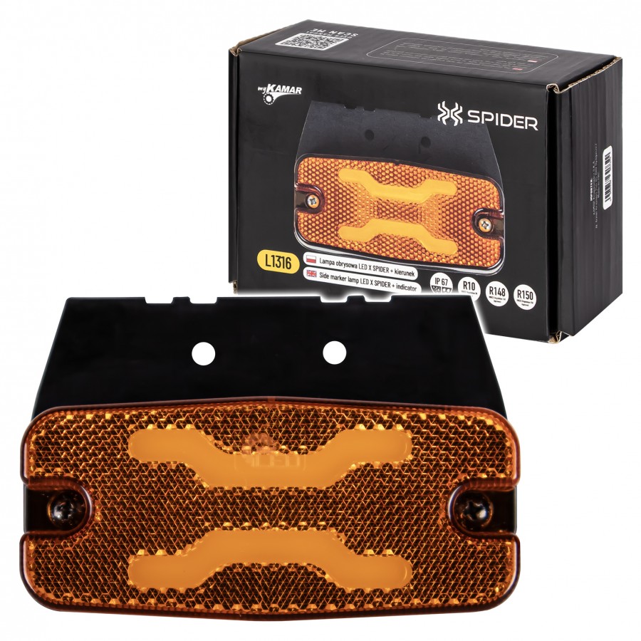 X-SPIDER LED Orange Marker Light + Turn Signal | L1316