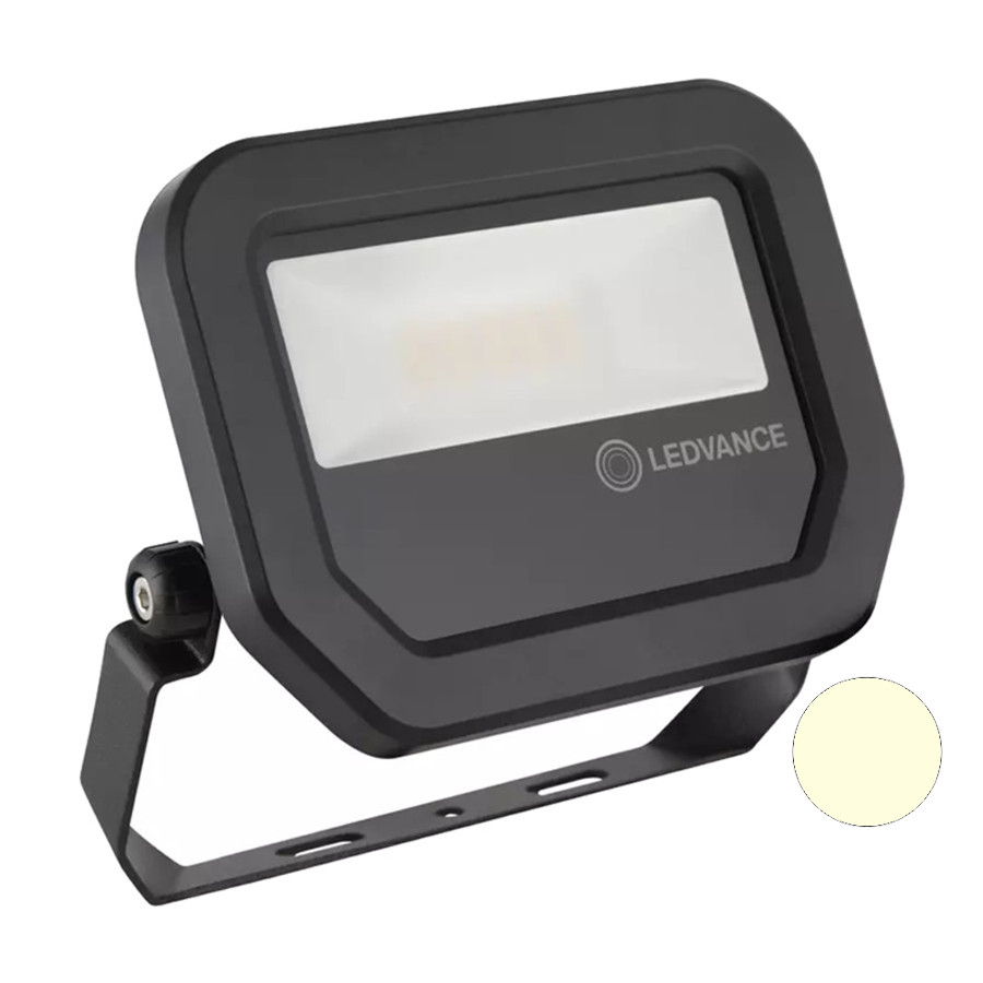 Ledvance FL10 8W LED Flood Light 230V Black 3000K Warm White
