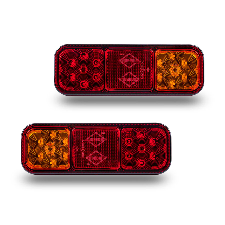 Set of LED Tail Lights 2 Meter Cable Left + Right