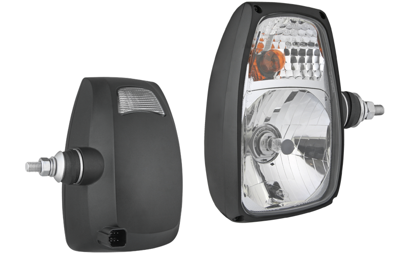 RGV1B Headlamp Right | Vertical | with direction indicator 12V
