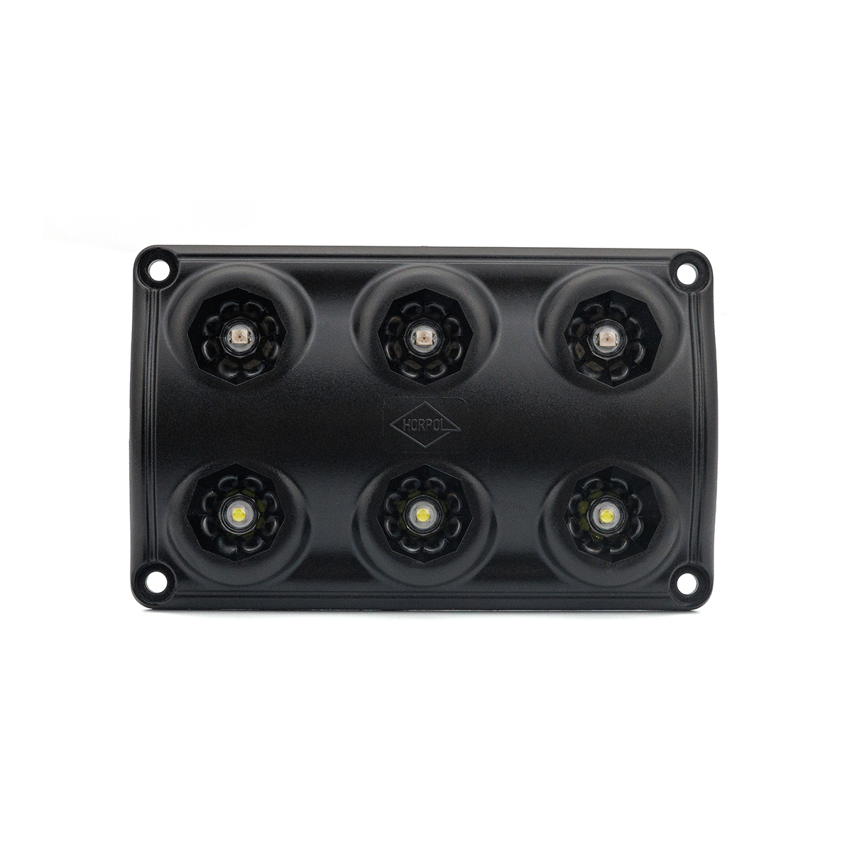 Horpol LED Interior Lamp Black 12-24V | White + Red