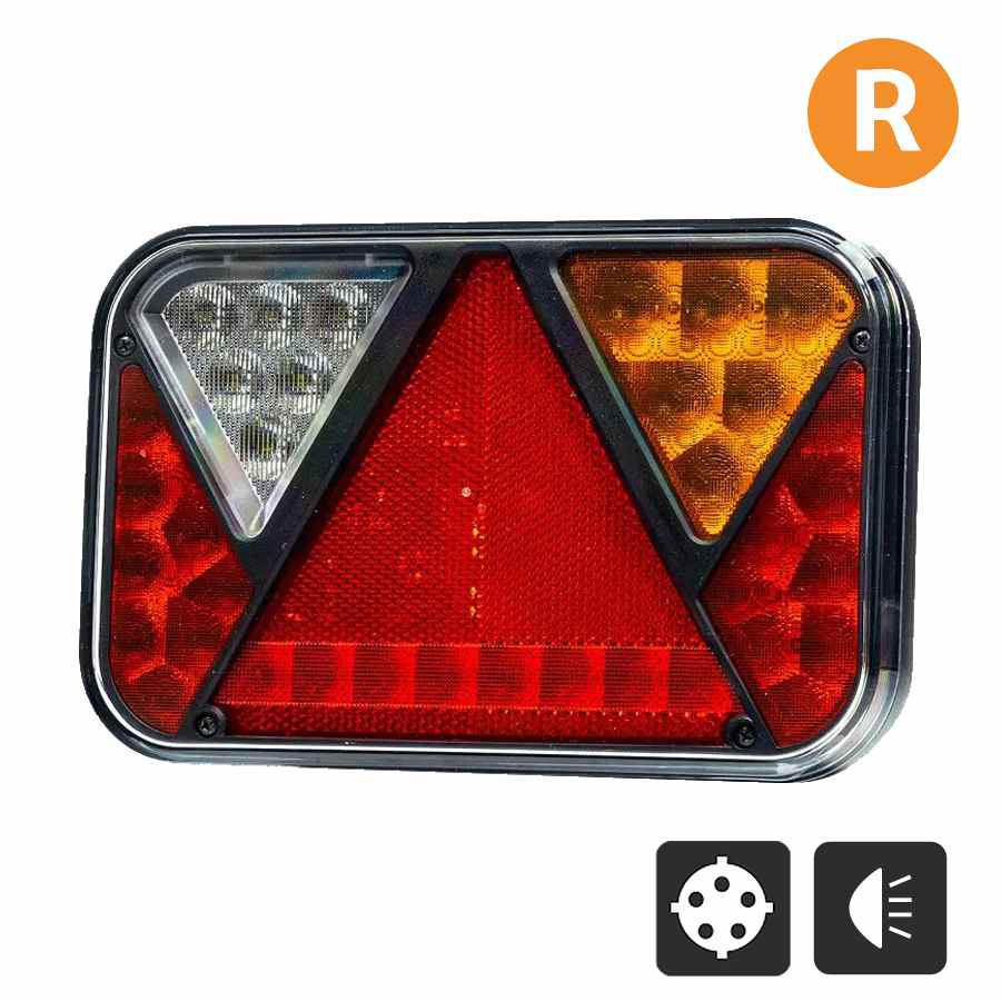 Fristom FT-270 LED Tail light Right 4-Functions with Canbus Resistor