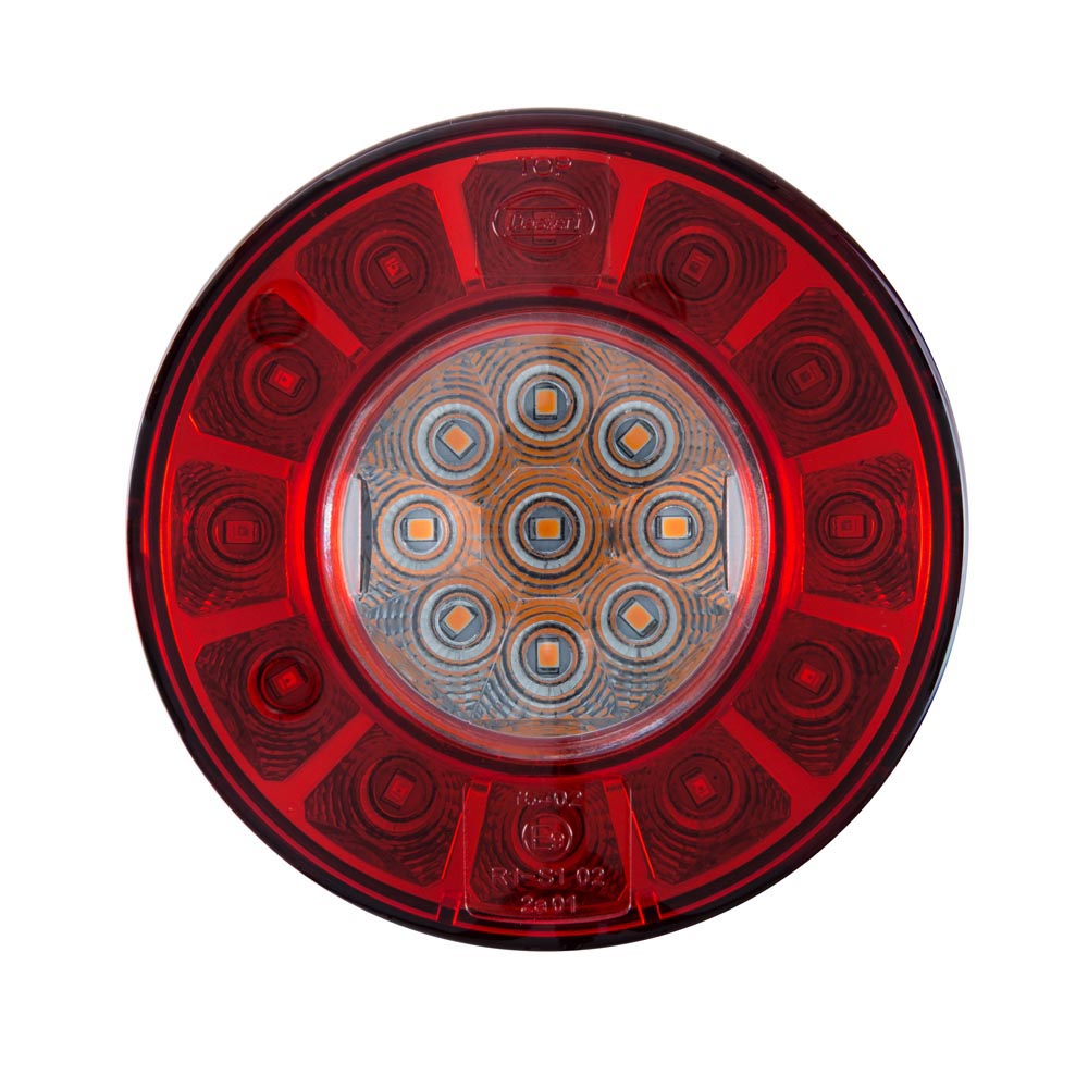 LED Rear Light 3 Functions Round &Oslash;103mm