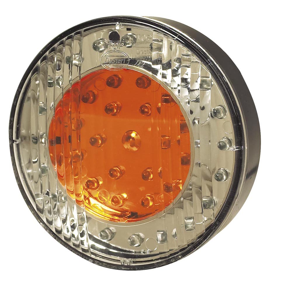 3-Function Rear Led Lamp 12V Round &Oslash;103mm