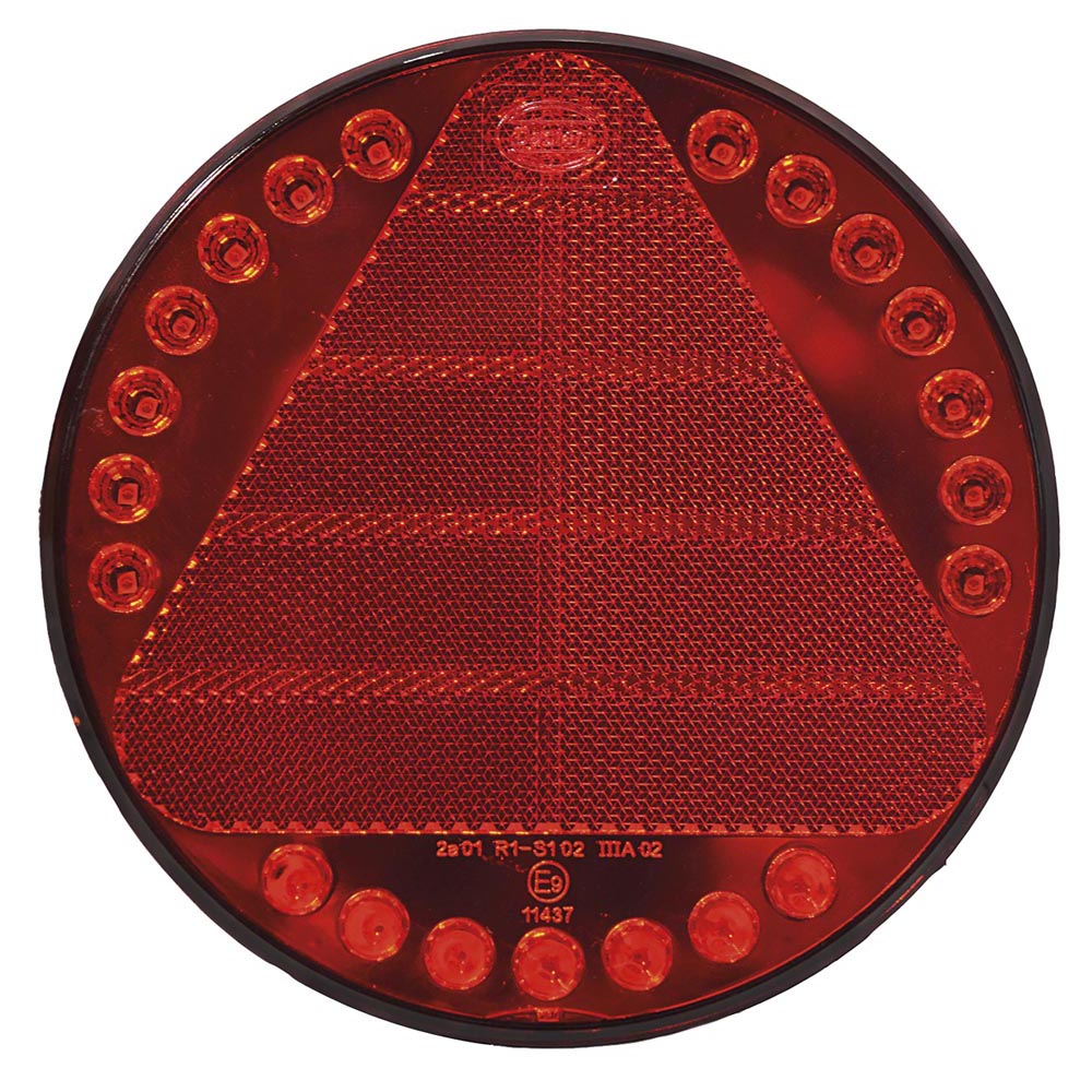 Led Rear Lamp Flat Round &Oslash;148mm