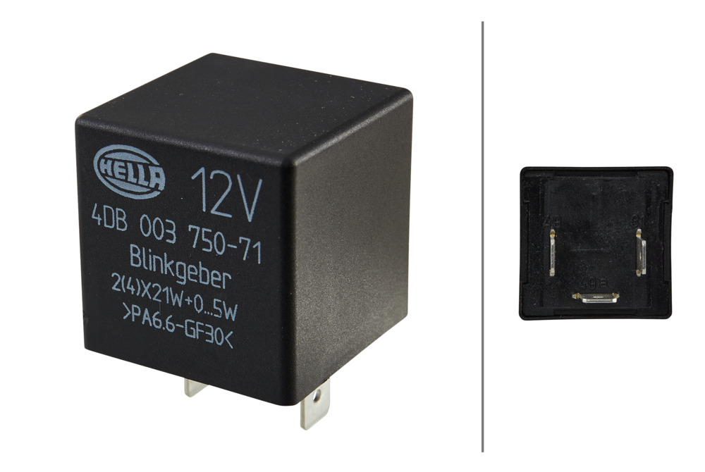 HELLA 4DB 003 750-711 12V 3-Pin Flasher Relay