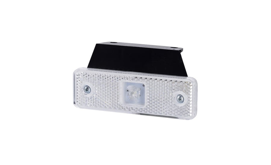 Horpol LED Marker Light White With Reflector And Bracket 12/24V | LD-499