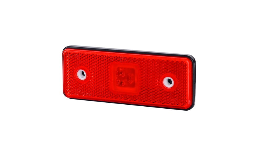 Horpol LED Rear Marker Light Red With Reflector 12/24V | LD-162/4