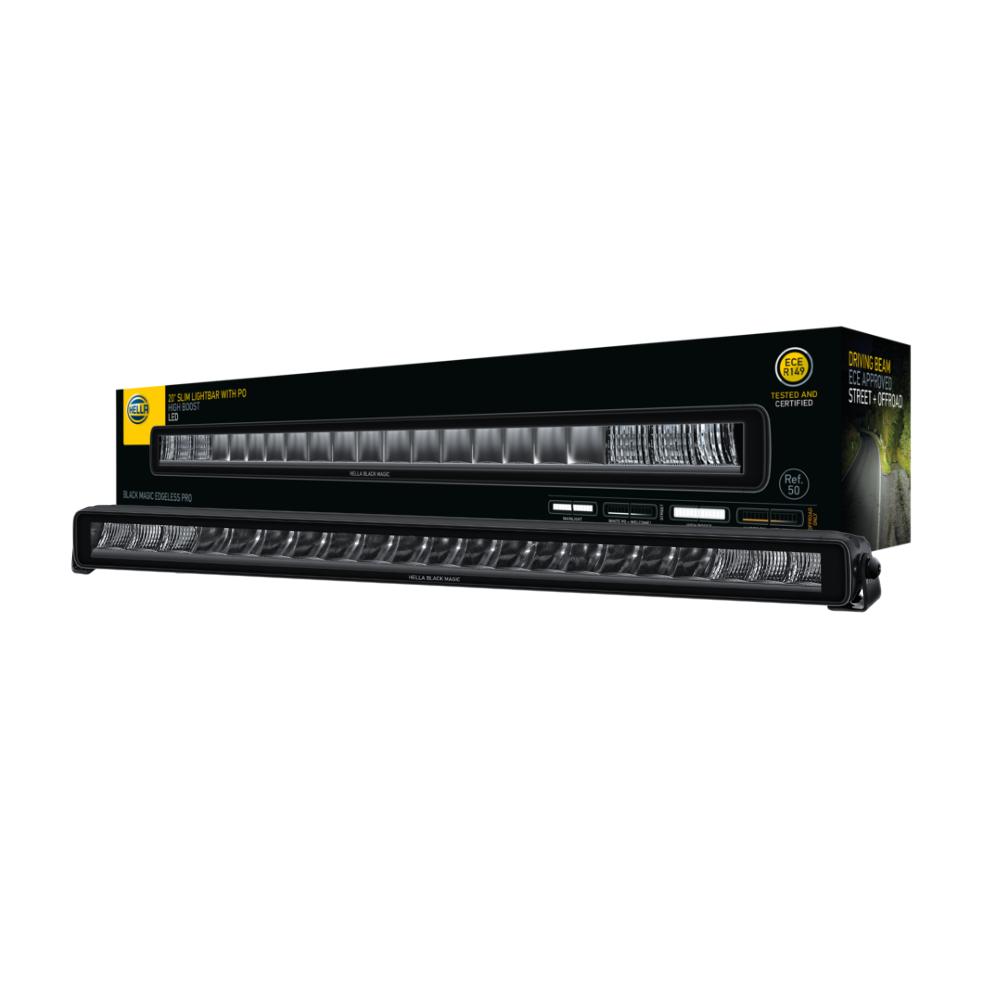 HELLA Black Magic Edgeless Pro 20 inch LED Lightbar | ECE High Beam